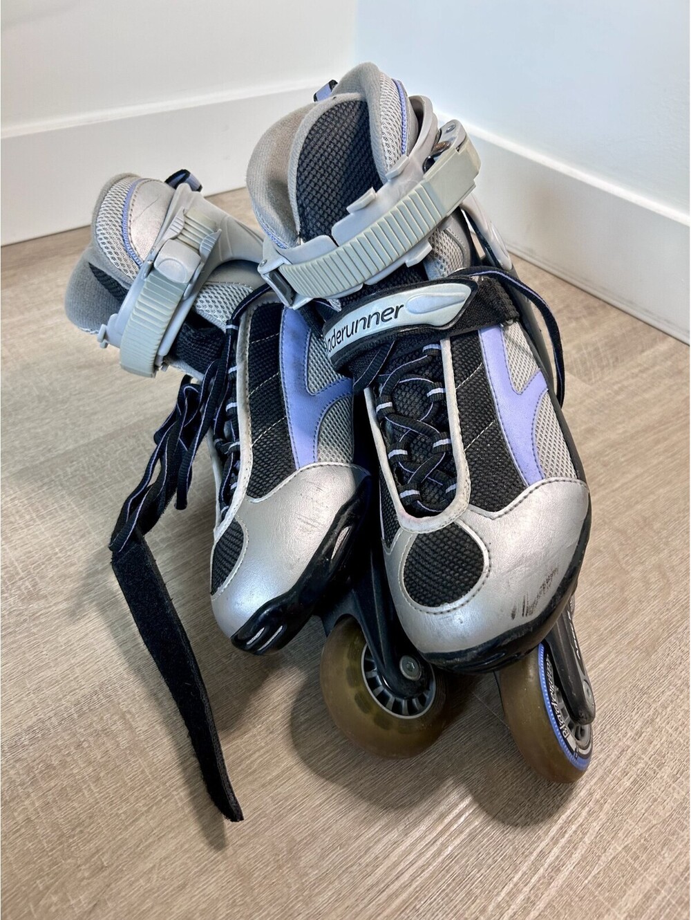 Bladerunner Performa ABEC5 Roller Blades Size 8 Inline Skates 76mm Purple Gray